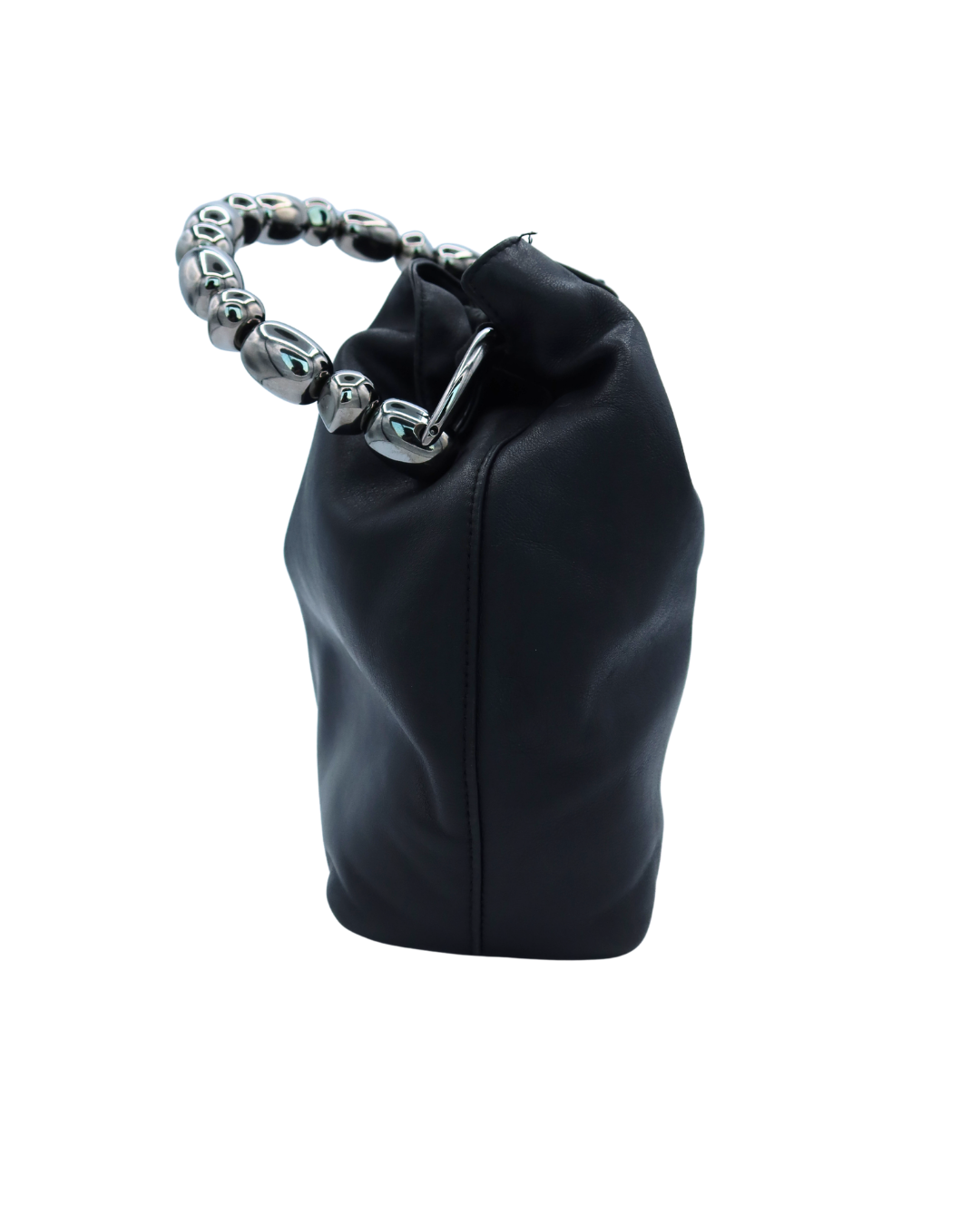 Dior Vintage Maris Black Leather Bucket Bag 1999