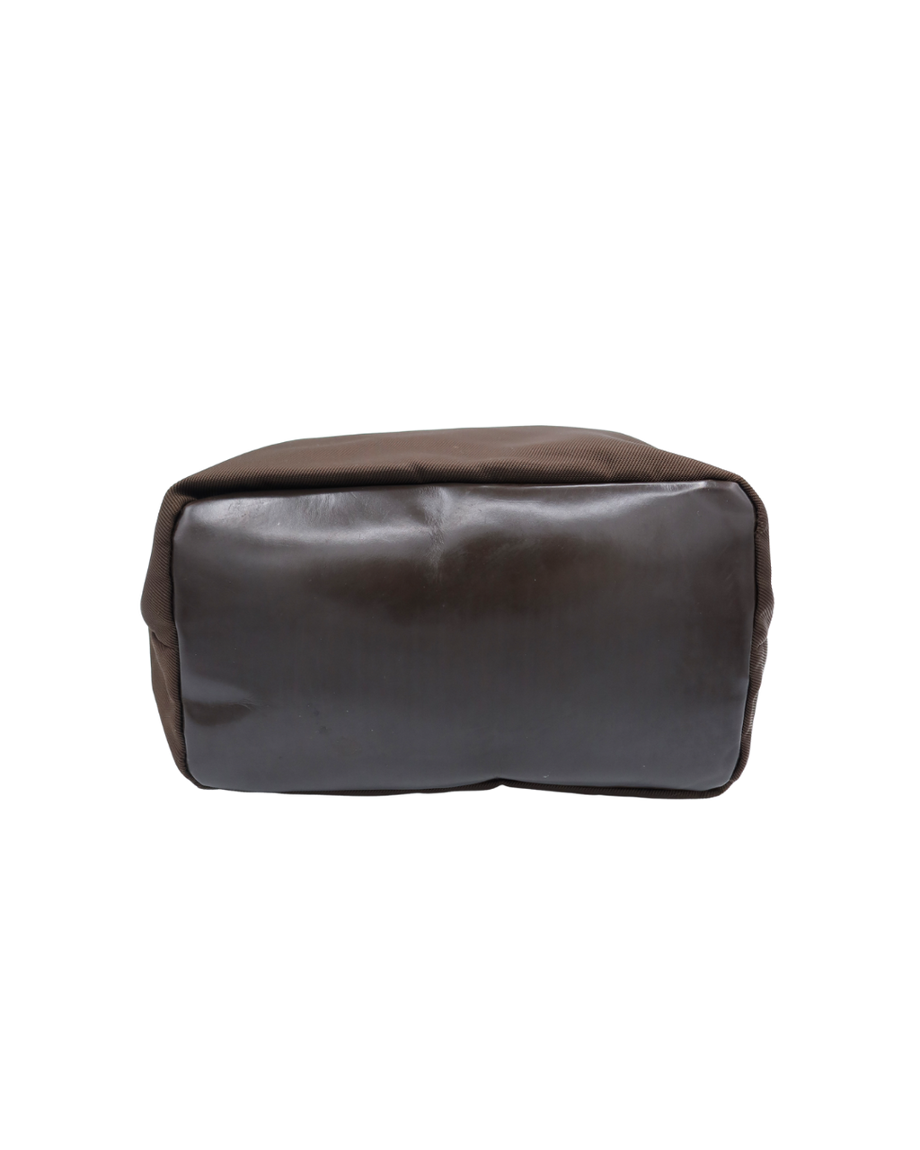 Gucci Vintage Diamante Brown Nylon Bamboo Bag