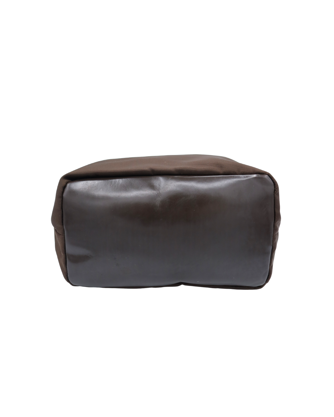 Gucci Vintage Diamante Brown Nylon Bamboo Bag