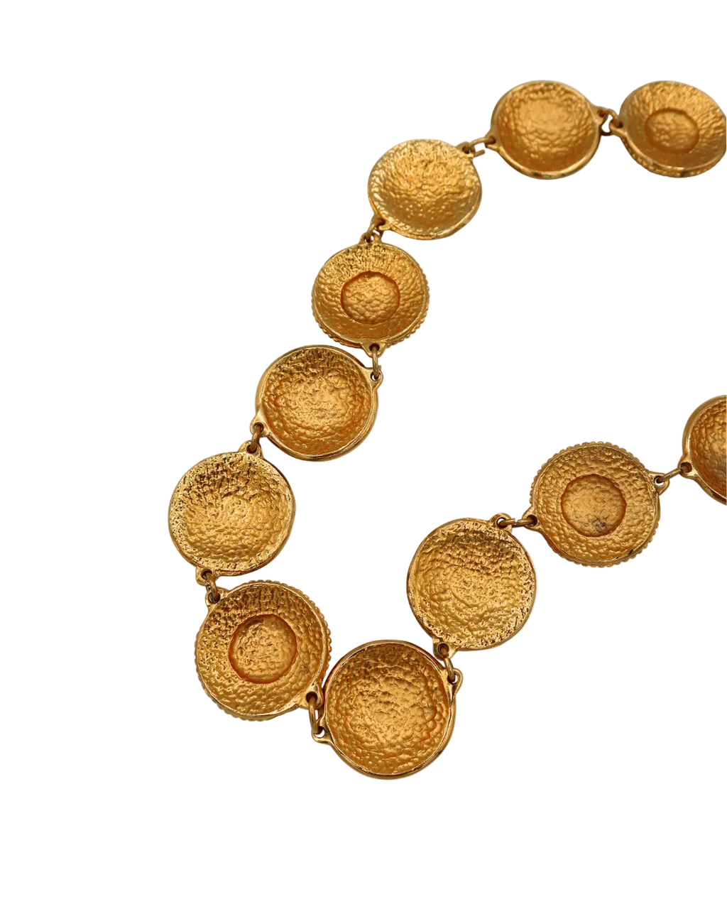 Chanel Vintage Gold-Tone Coco Mark Medallion Chain Belt