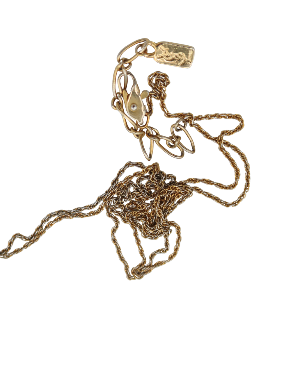 YSL Flower Pendant Necklace
