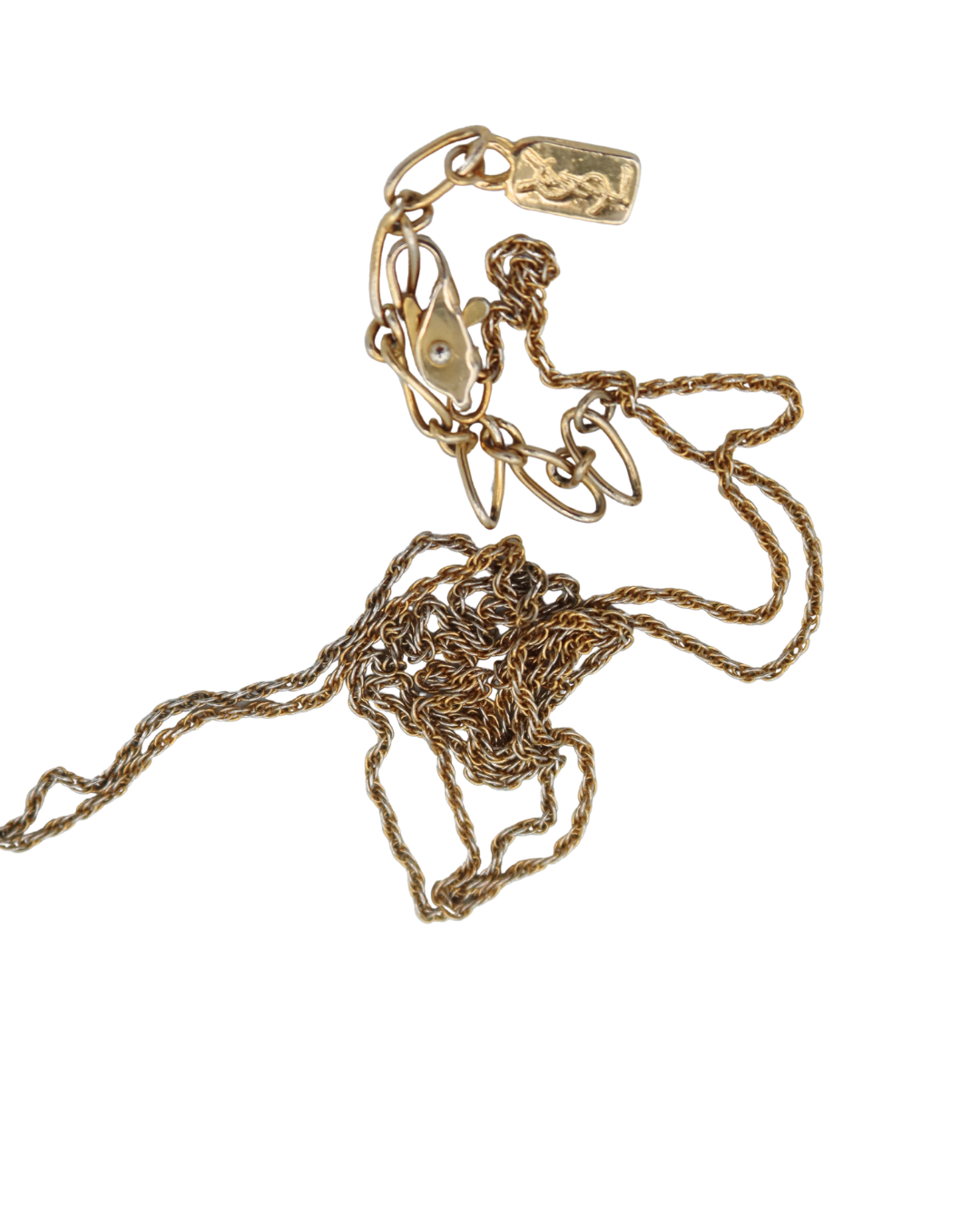 YSL Flower Pendant Necklace