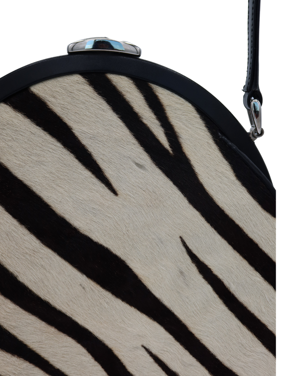 Gucci Vintage Zebra Print Pony Hair Shoulder Bag