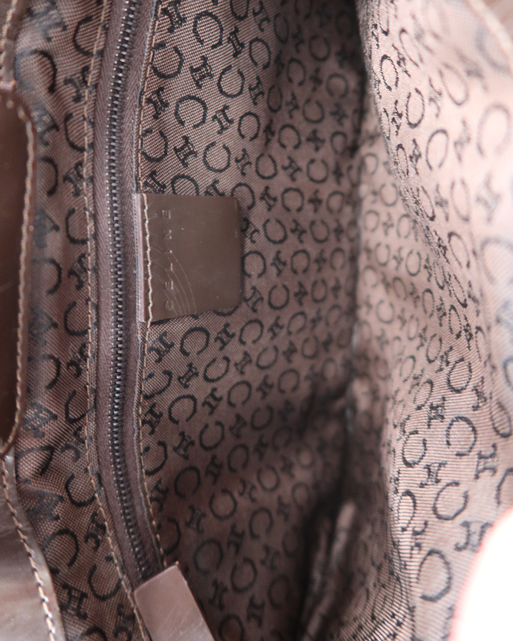 Celine Cream Pony Hair Shoulder Bag