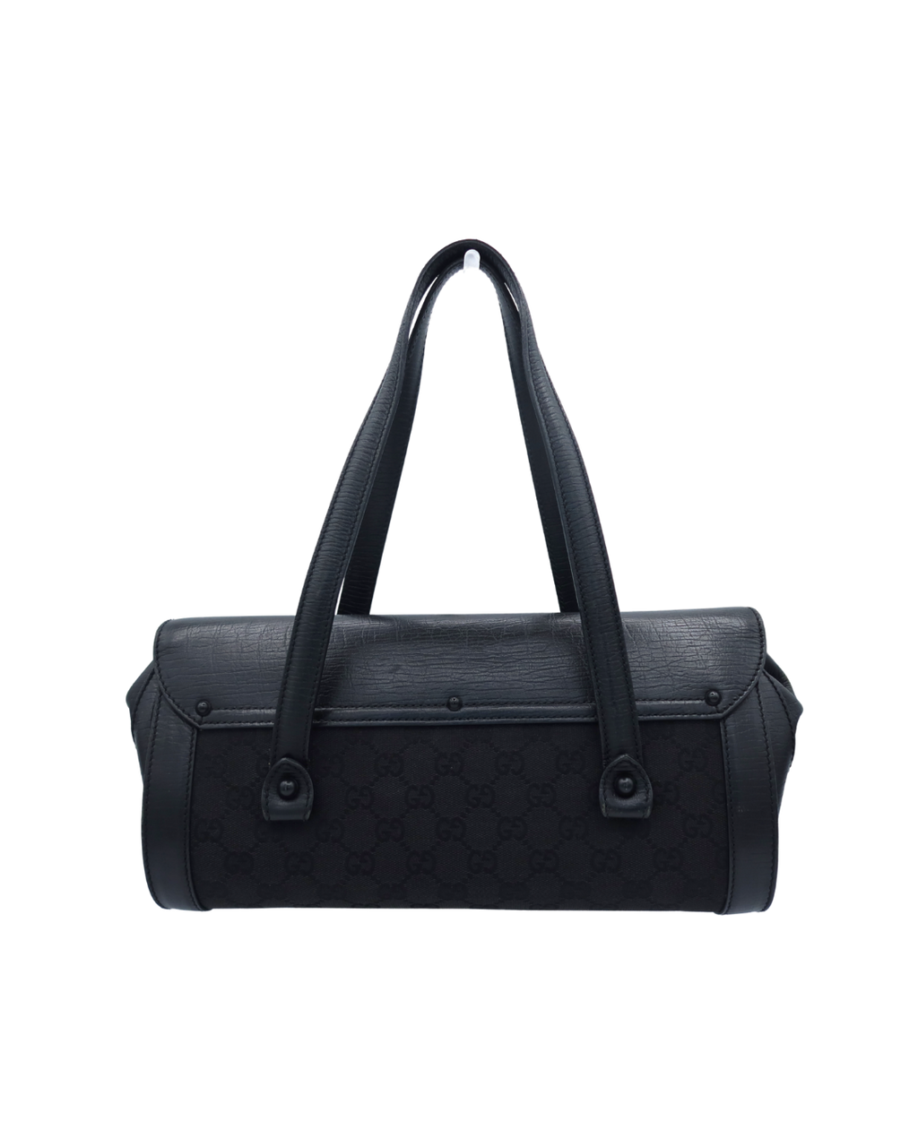 Gucci Black Medium Canvas Bullet Shoulder Bag