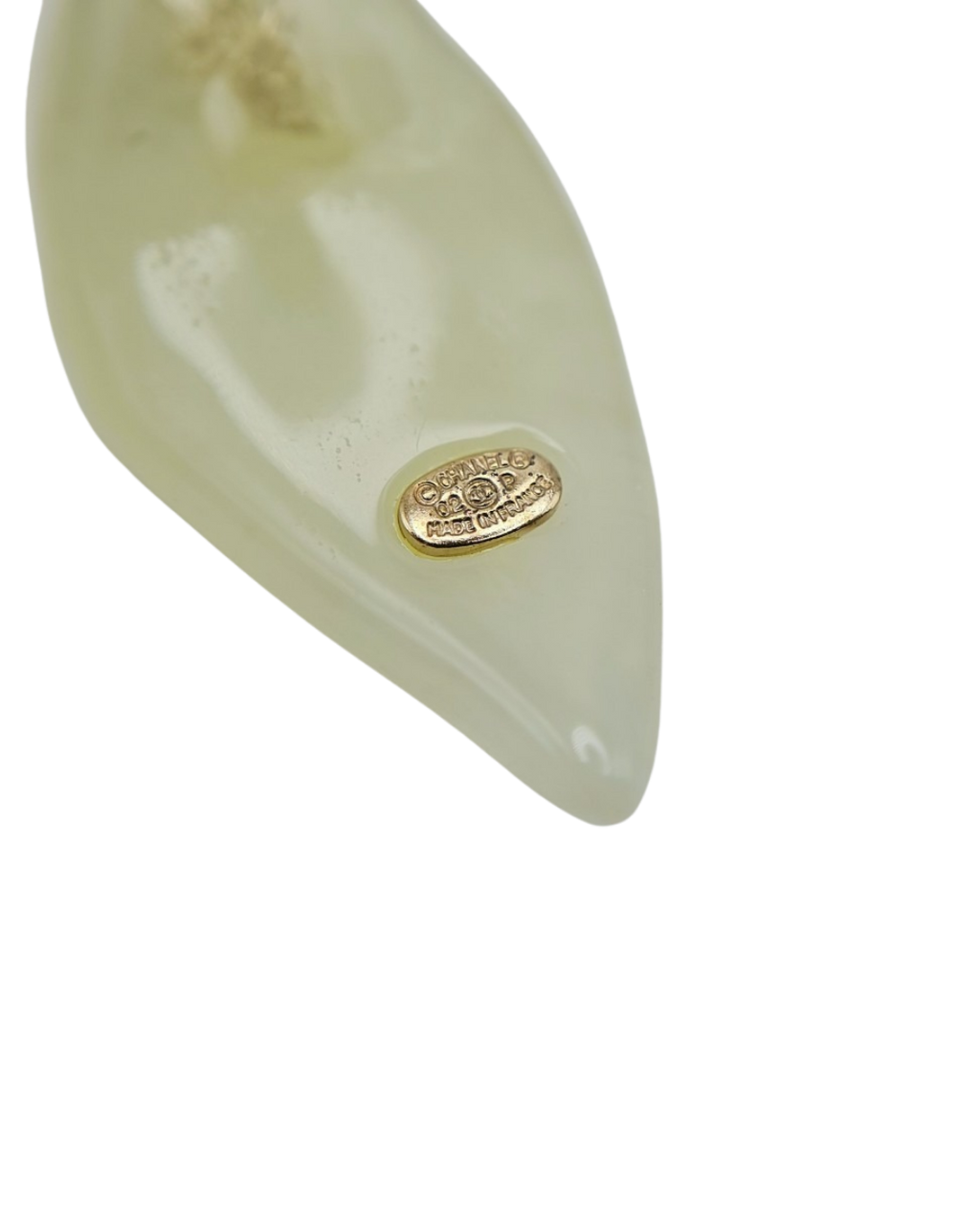 Chanel Camellia Mint Green Resin Choker Necklace Spring 2002