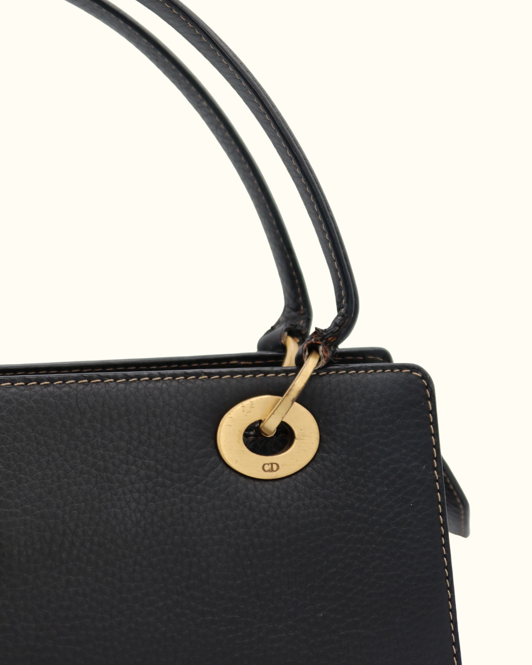 Lady Dior East West Shopping Leather Bag