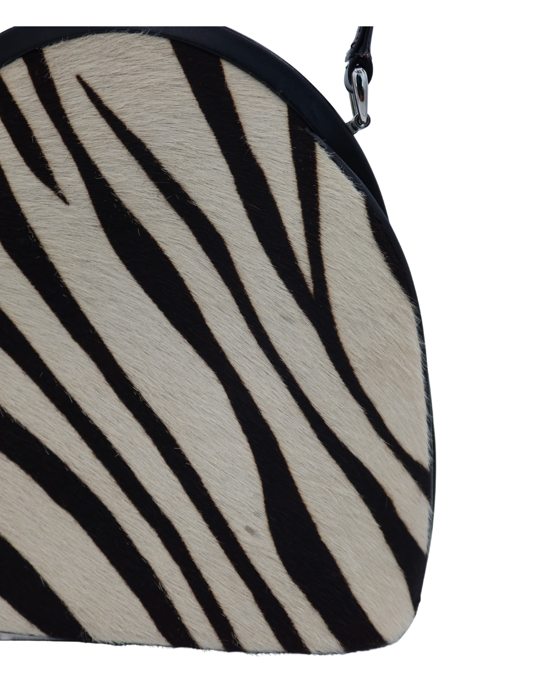 Gucci Vintage Zebra Print Pony Hair Shoulder Bag