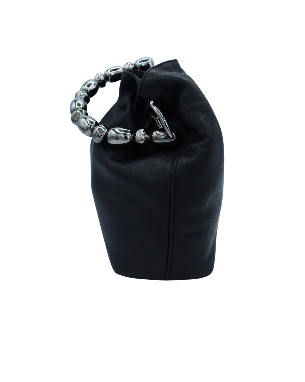 Dior Vintage Maris Black Leather Bucket Bag 1999