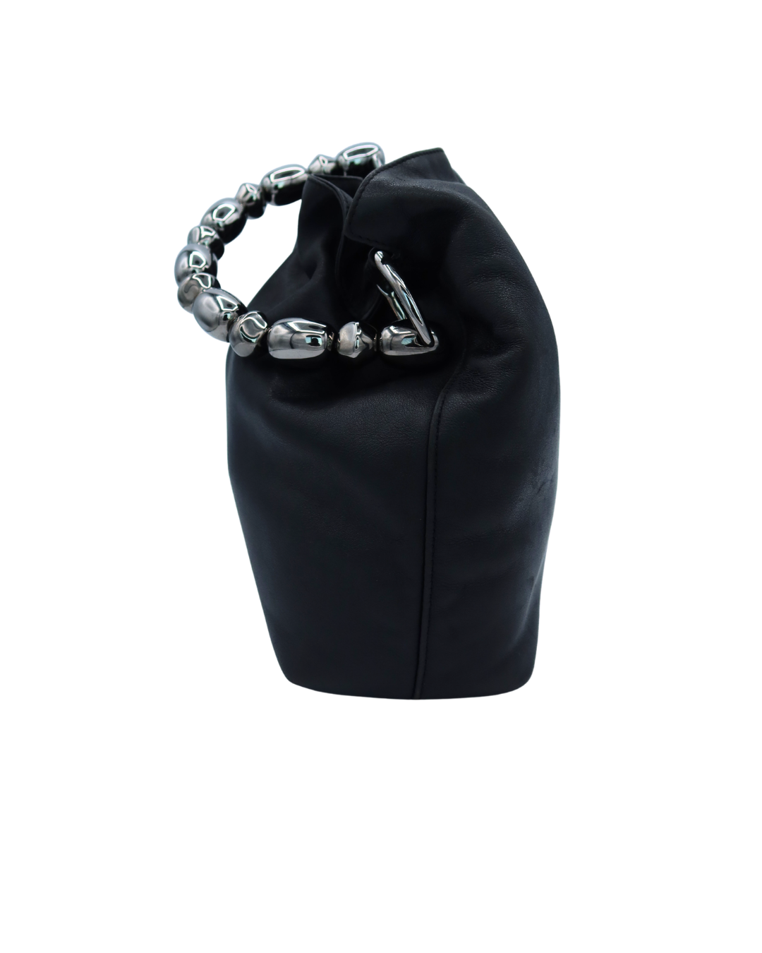 Dior Vintage Maris Black Leather Bucket Bag 1999