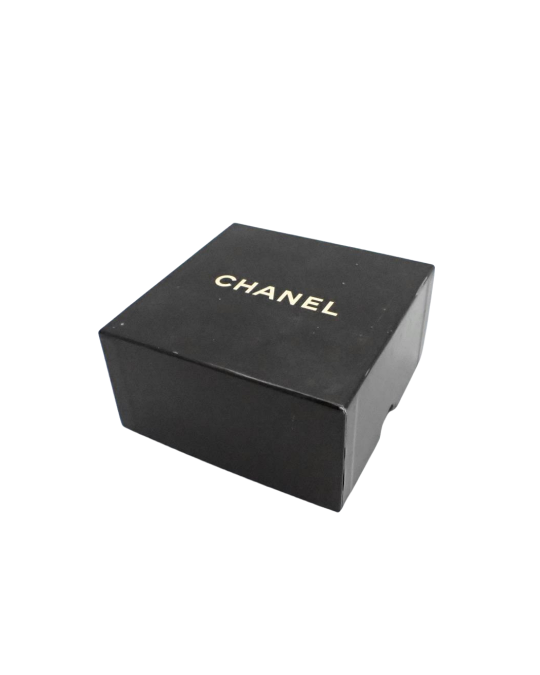 Chanel Gold Black Leather Chain Belt