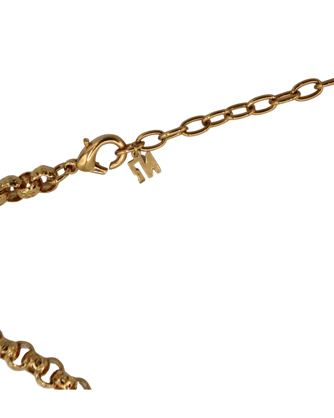Nina Ricci Vintage Gold-Tone Pearl Heart Pendant Necklace