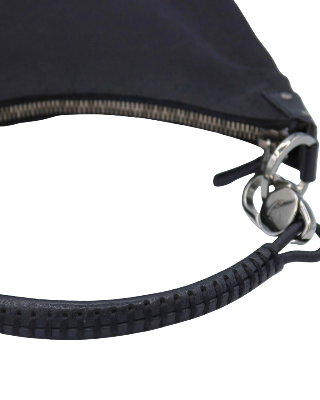 Gucci Vintage GG Black Canvas Shoulder Bag