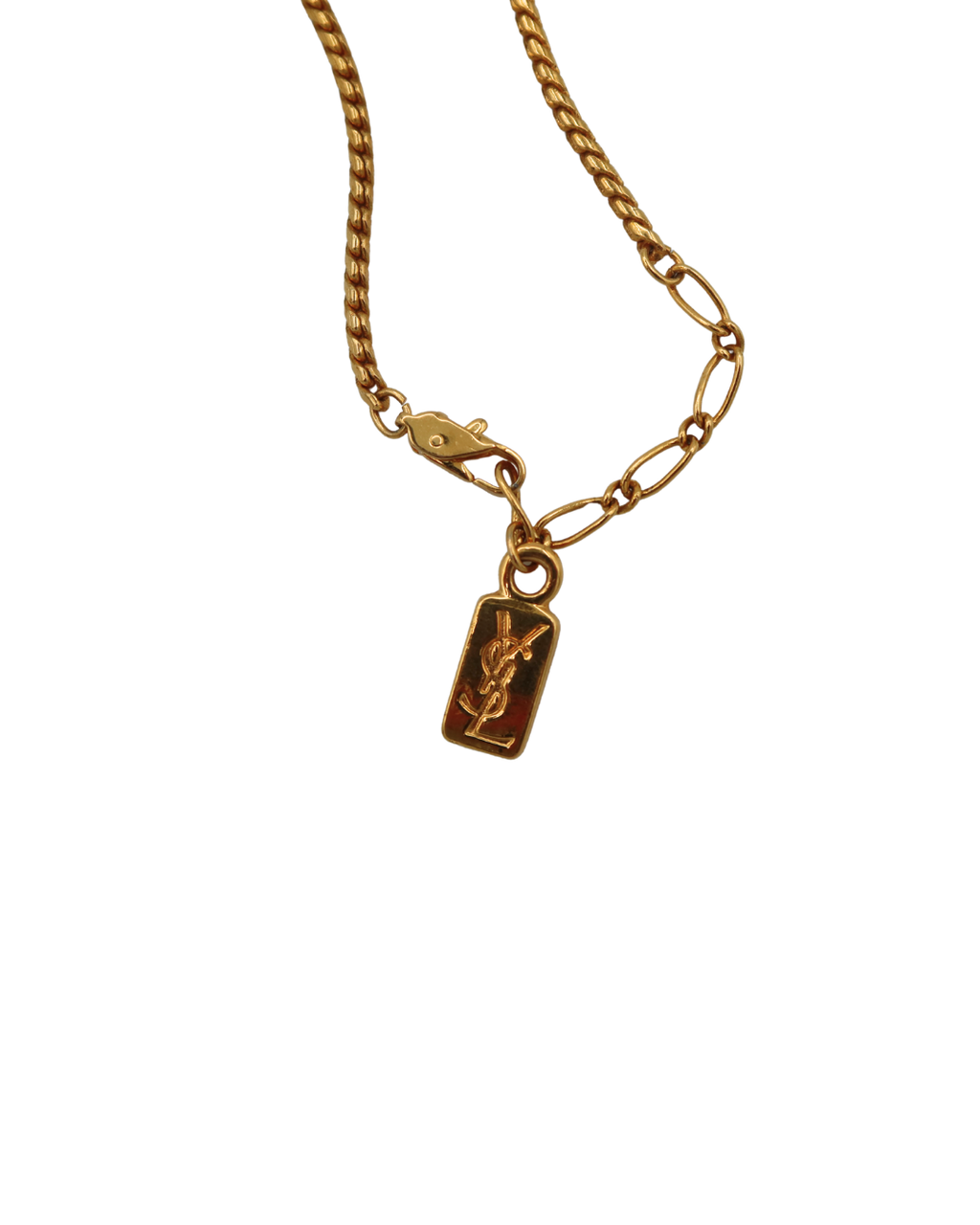 YSL Vintage Gold Coin Pendant Necklace