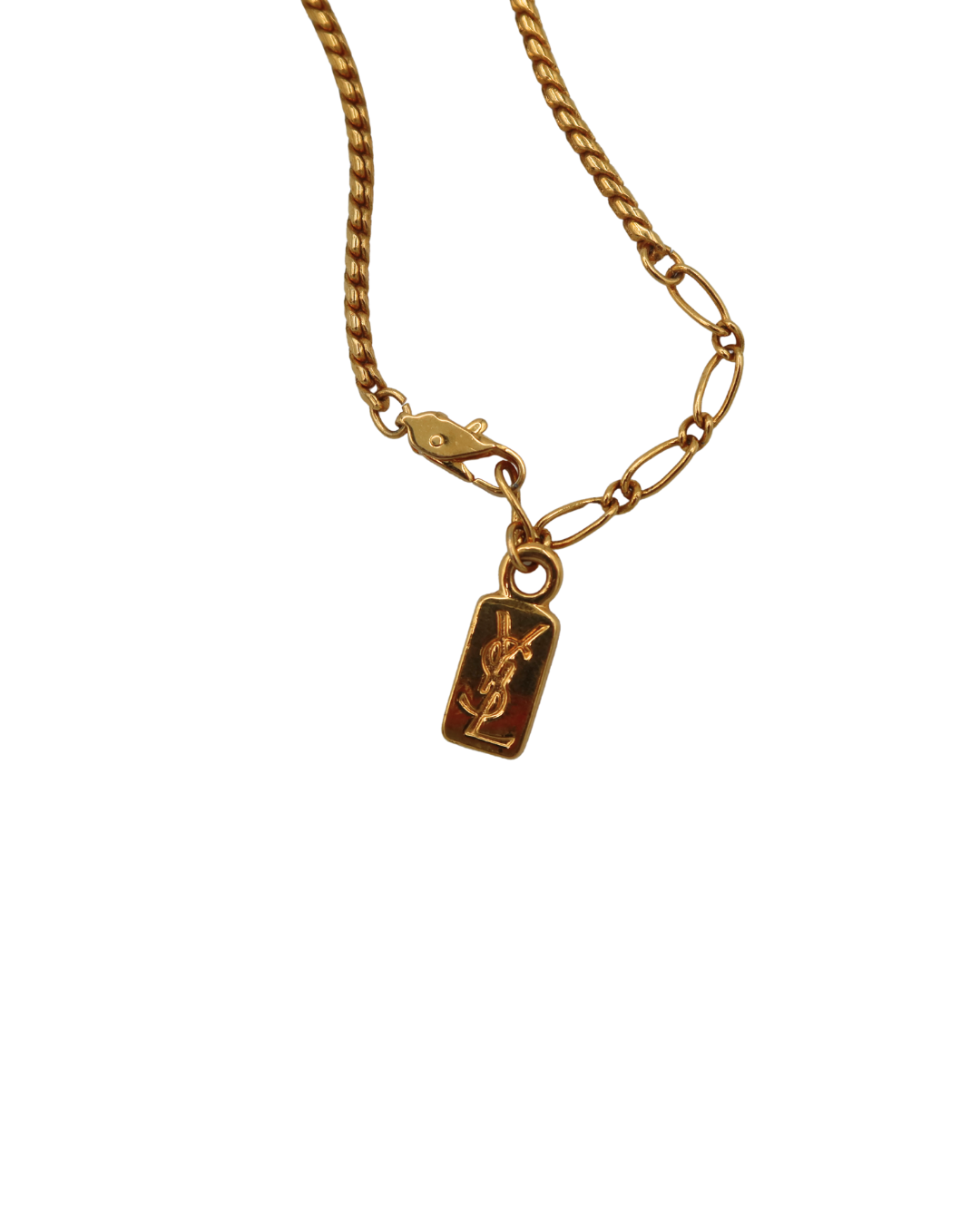 YSL Vintage Gold Coin Pendant Necklace