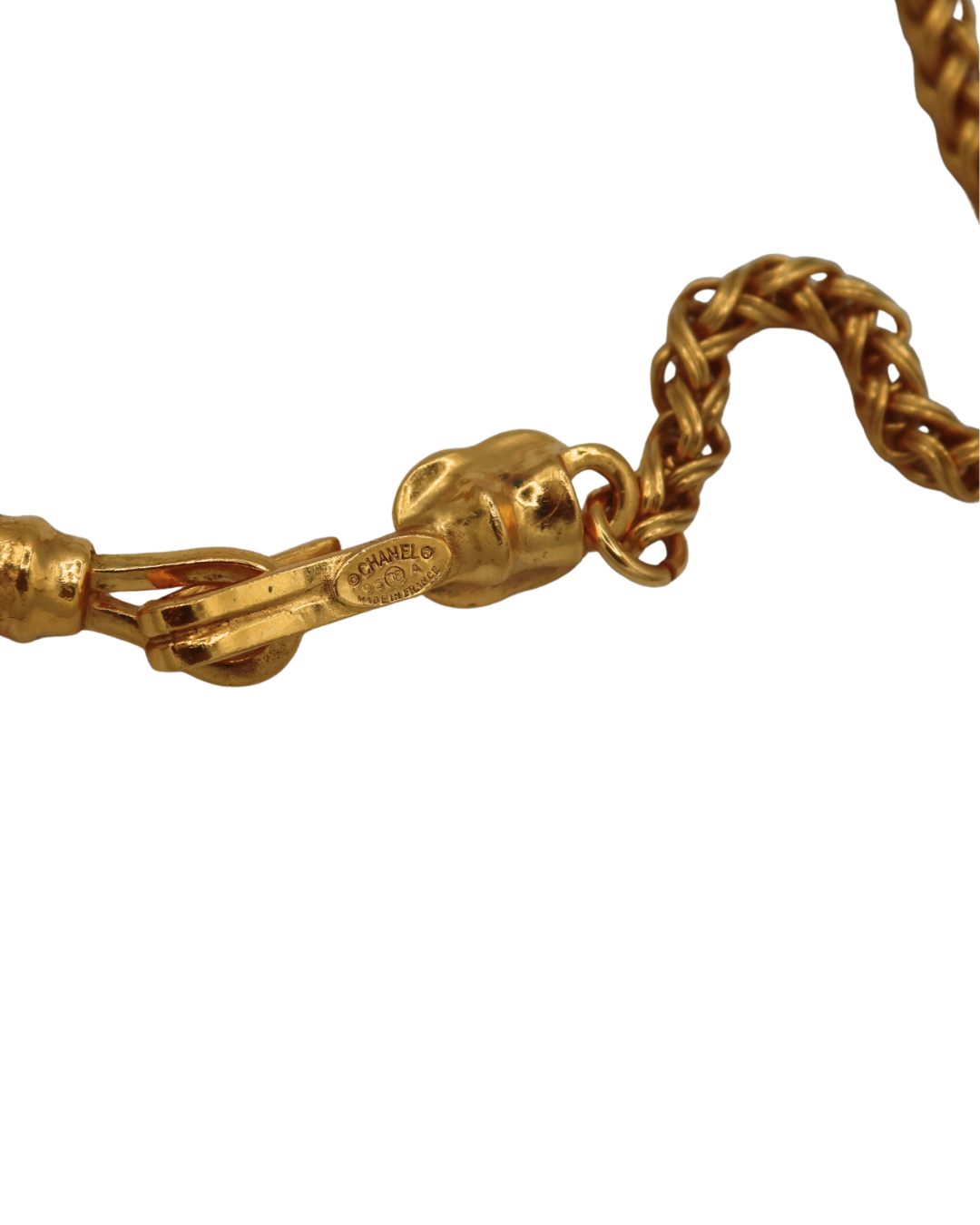 Chanel Coco Mark Gold Plated Necklace 96A