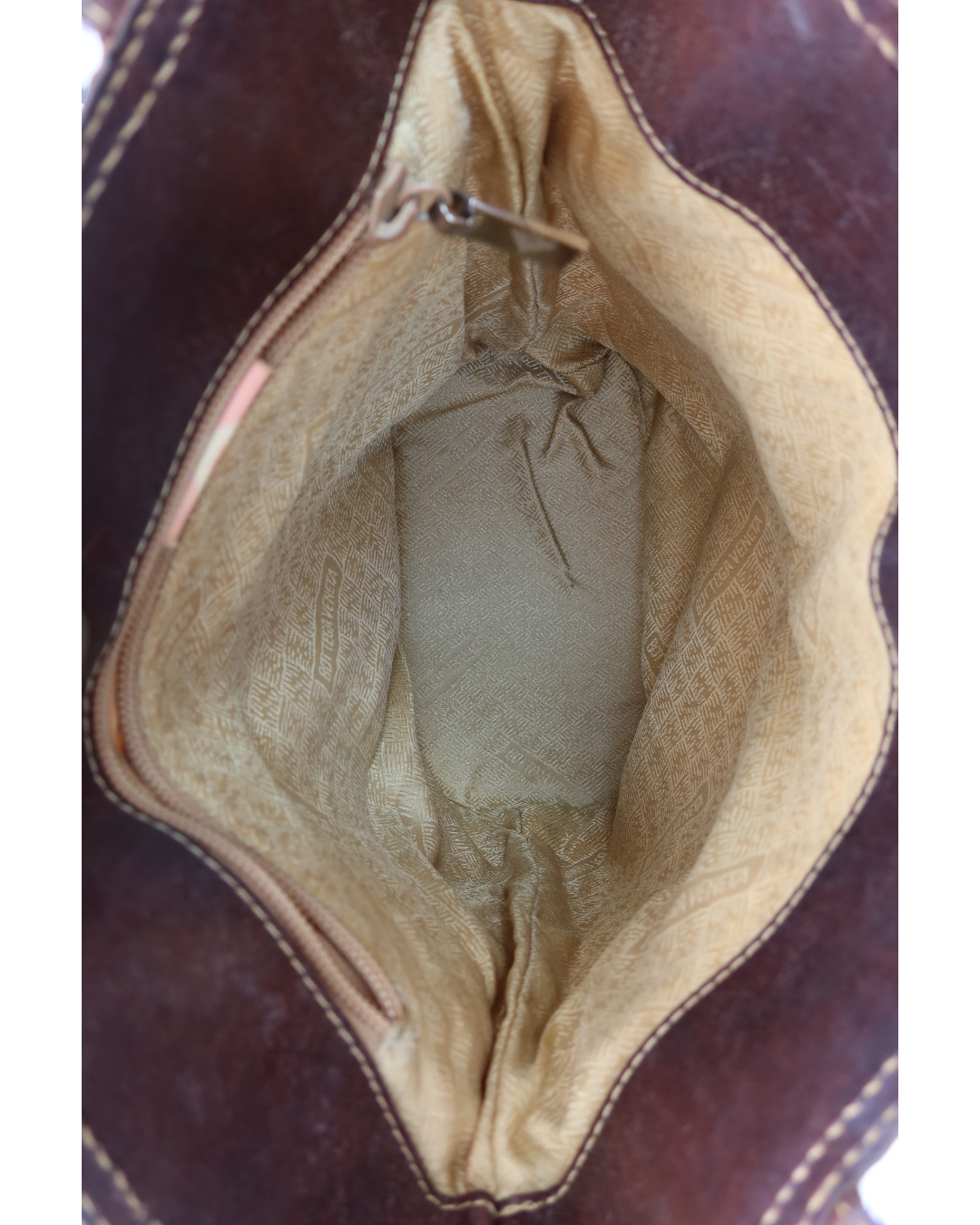 Bottega Veneta Vintage Woven Straw and Brown Leather Tote Bag