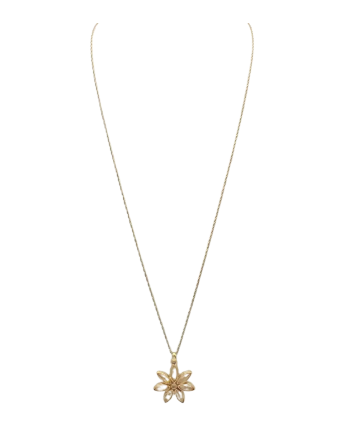 YSL Flower Pendant Necklace