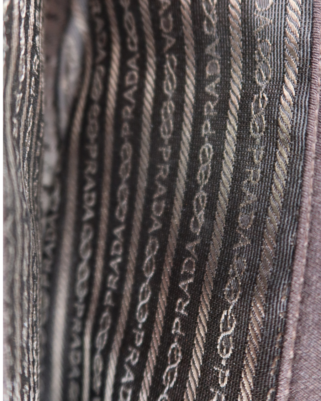 Prada Tessuto Cleo Swing Shoulder Bag in Brown