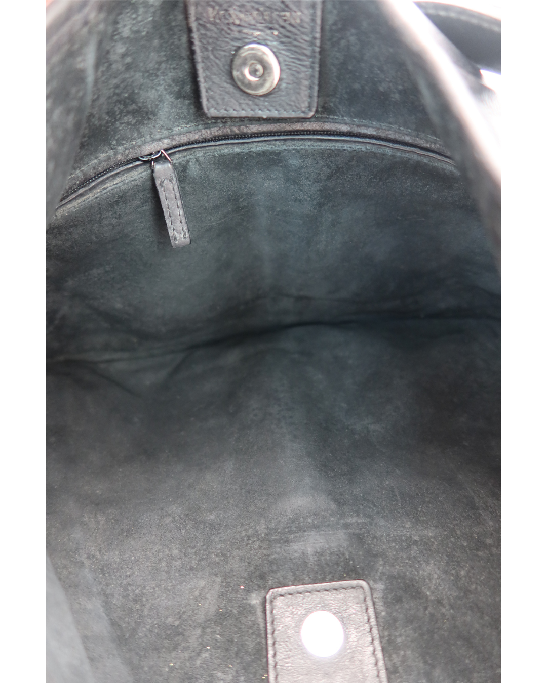 Yves Saint Laurent Vintage Black Leather Mombasa Hobo Bag
