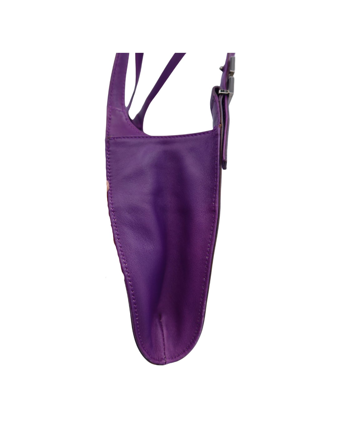 Gucci Vintage Tom Ford Era Purple Leather Shoulder Bag