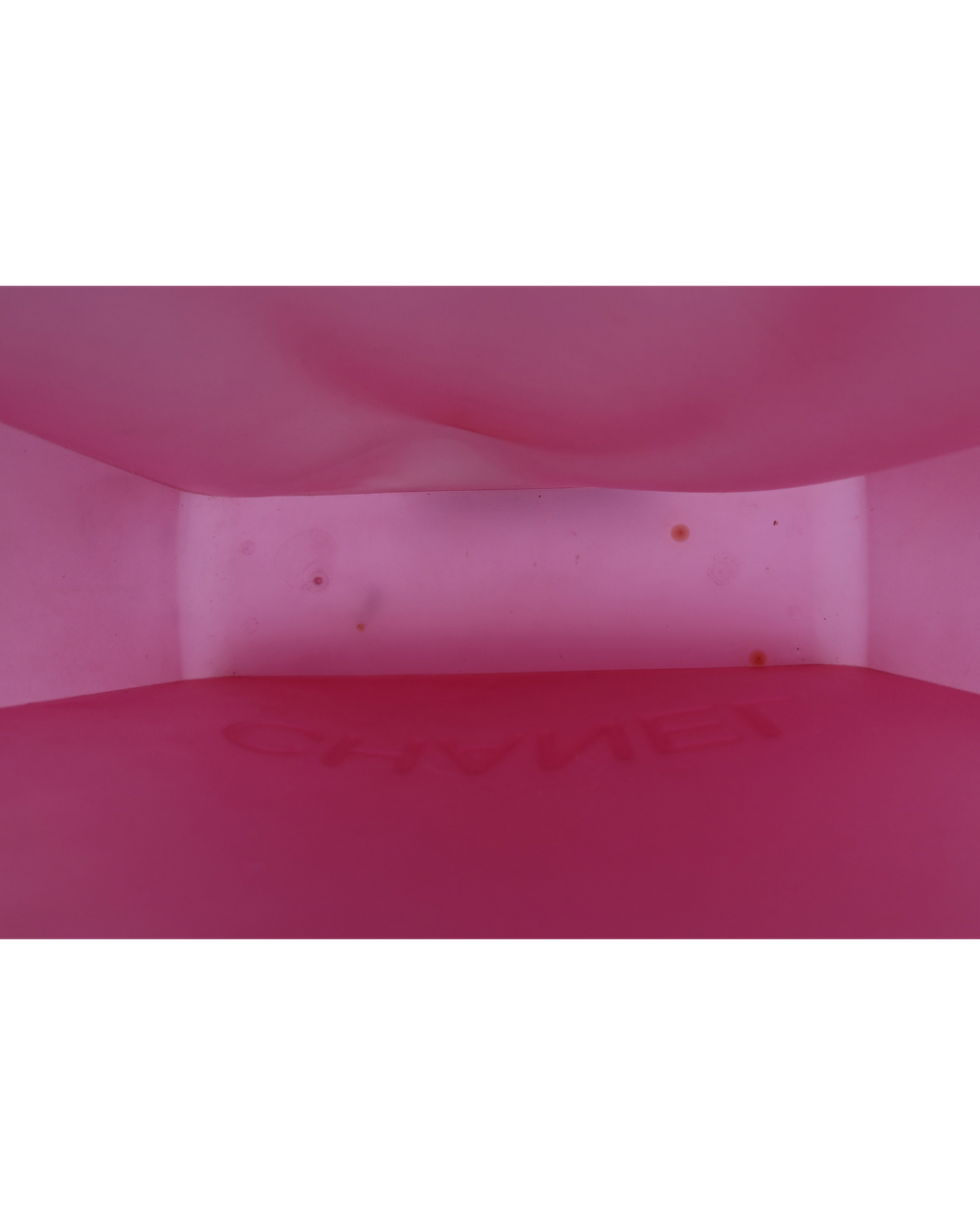 Chanel Pink Jelly Rubber CC Logo Tote Bag