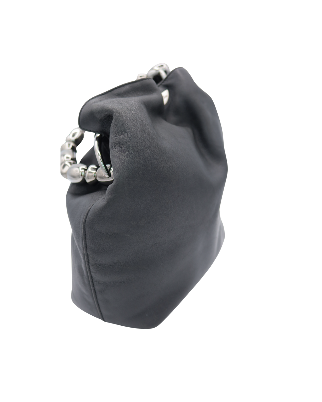 Dior Vintage Maris Black Leather Bucket Bag 1999