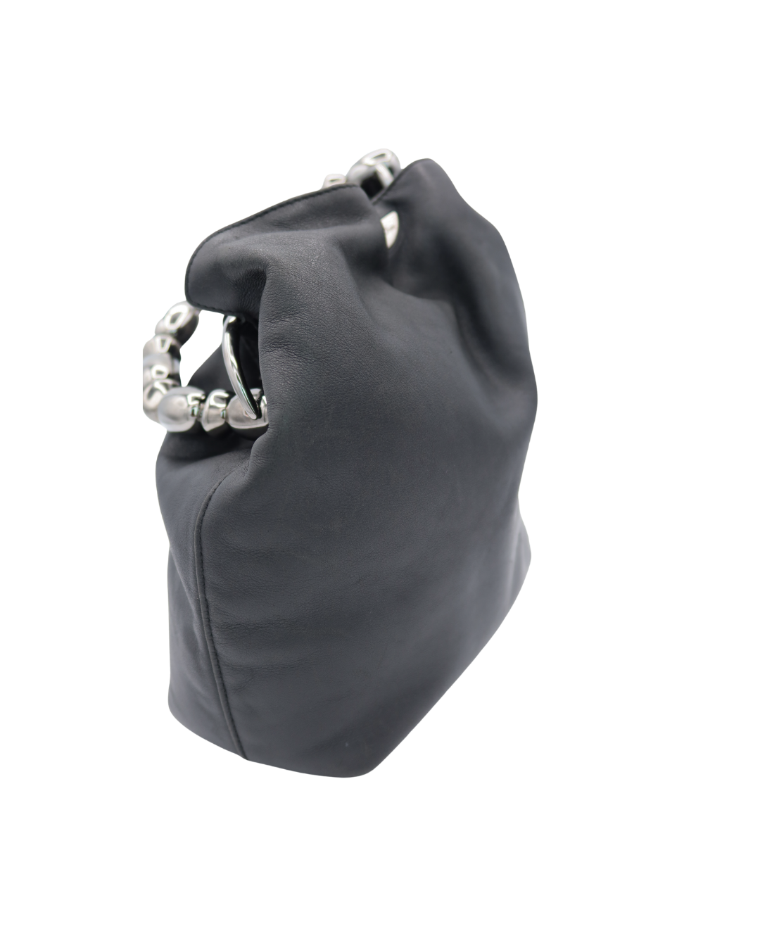 Dior Vintage Maris Black Leather Bucket Bag 1999