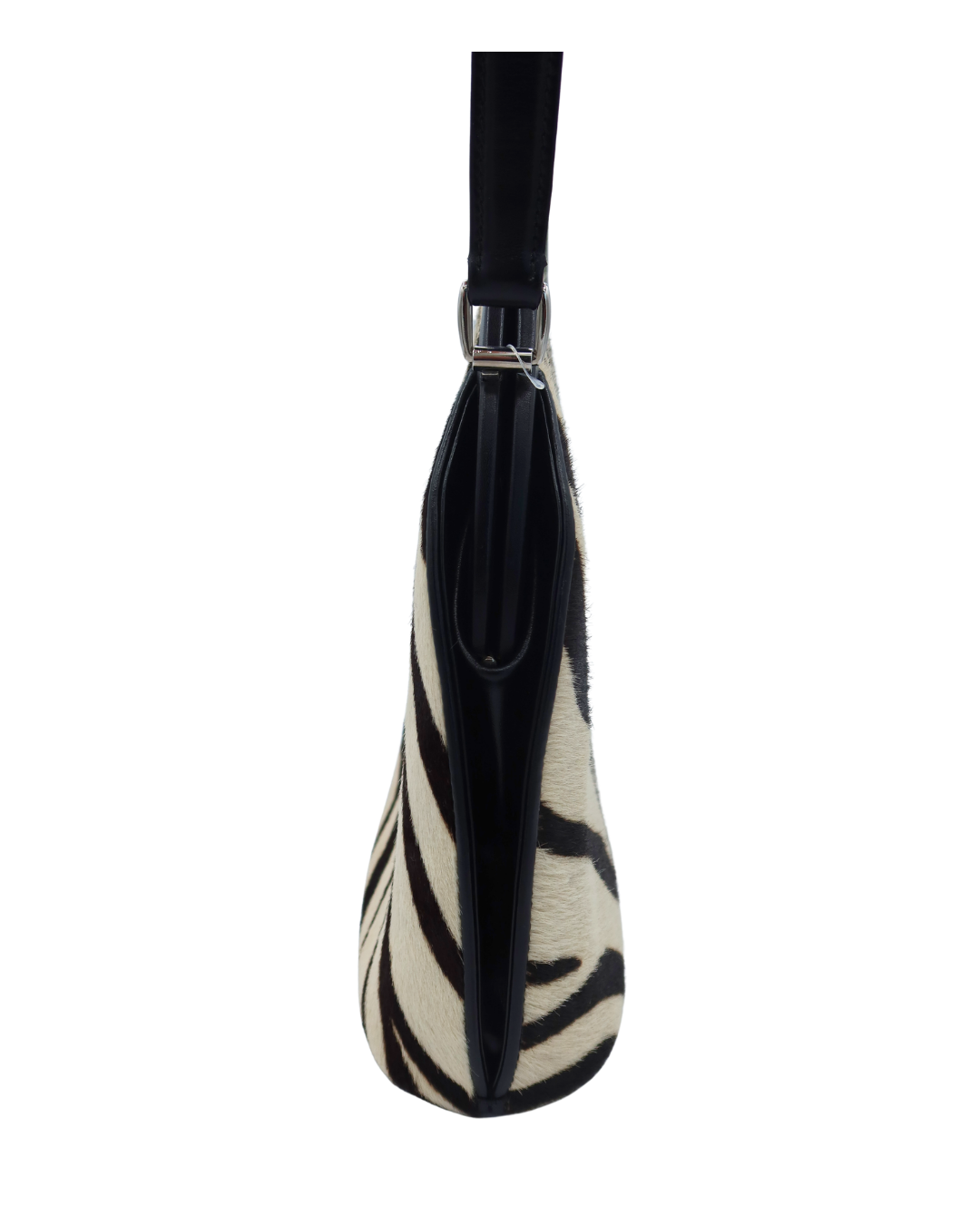 Gucci Vintage Zebra Print Pony Hair Shoulder Bag
