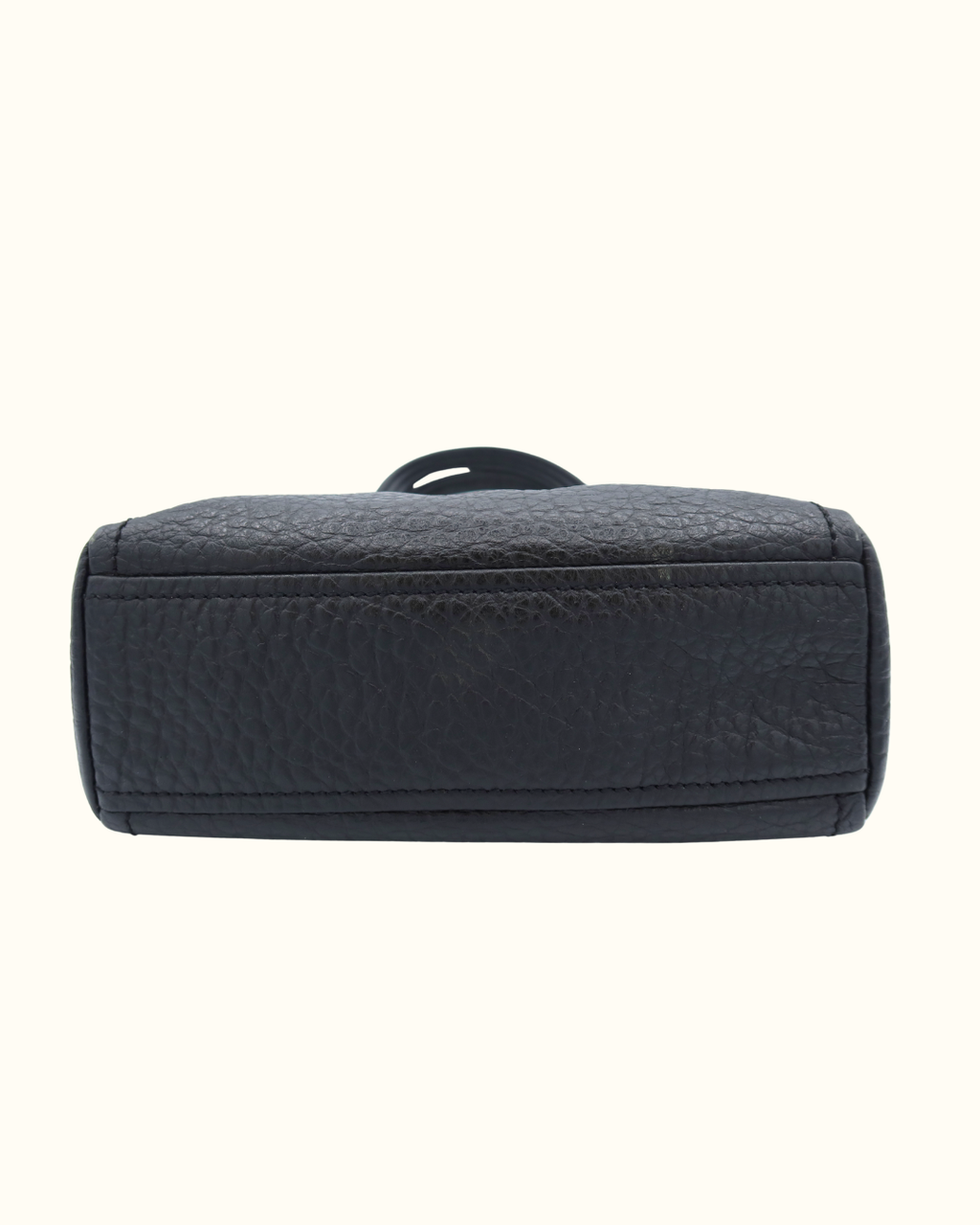 Prada Black Leather Frame Shoulder Bag