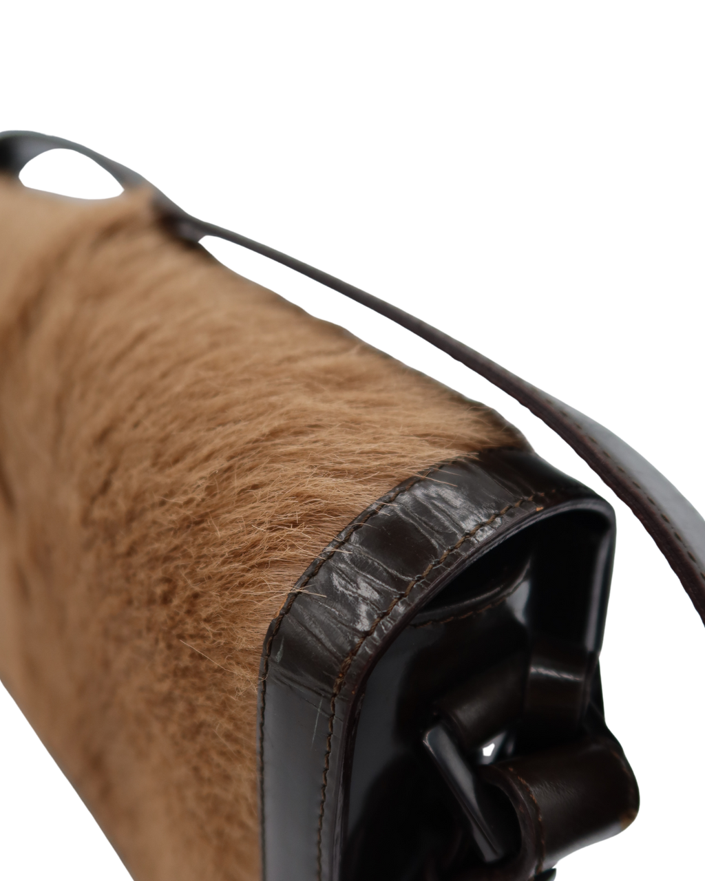 Celine Tan Pony Hair Shoulder Bag
