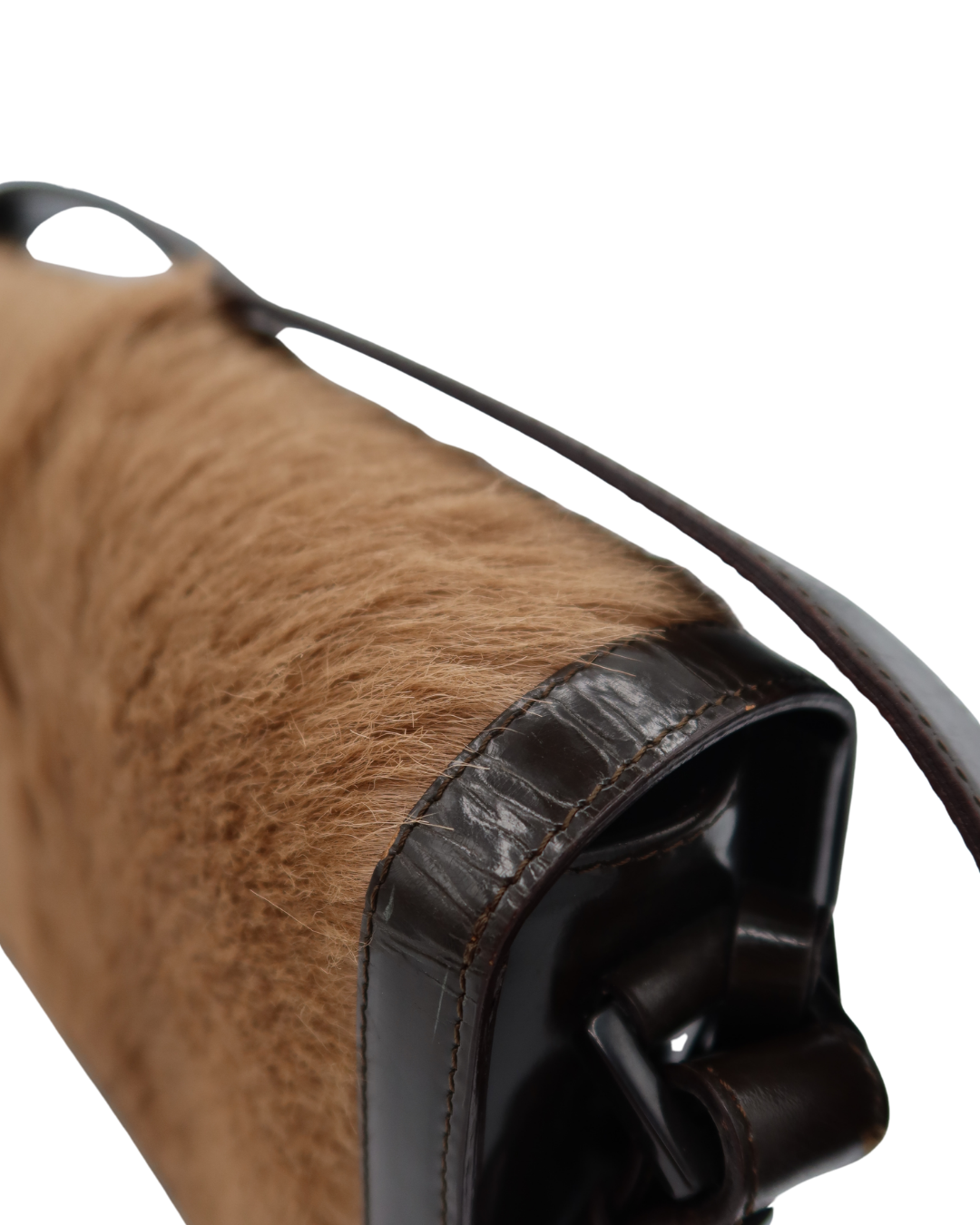 Celine Tan Pony Hair Shoulder Bag