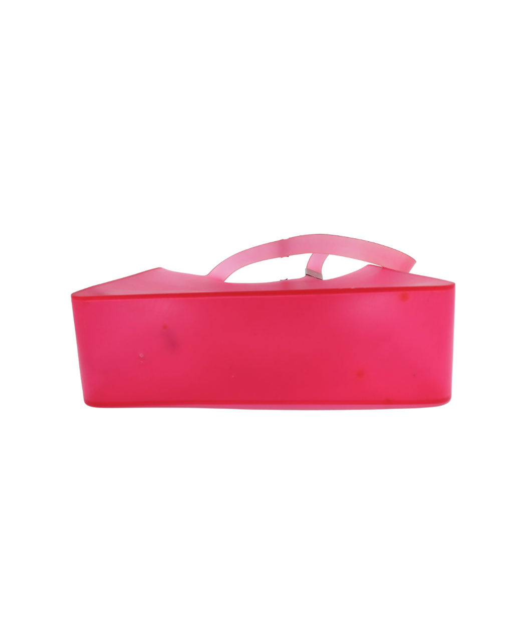 Chanel Pink Jelly Rubber CC Logo Tote Bag