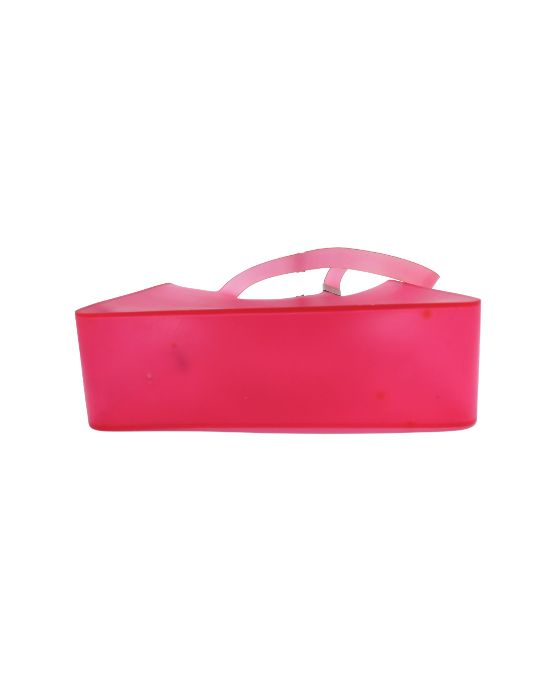 Chanel Pink Jelly Rubber CC Logo Tote Bag