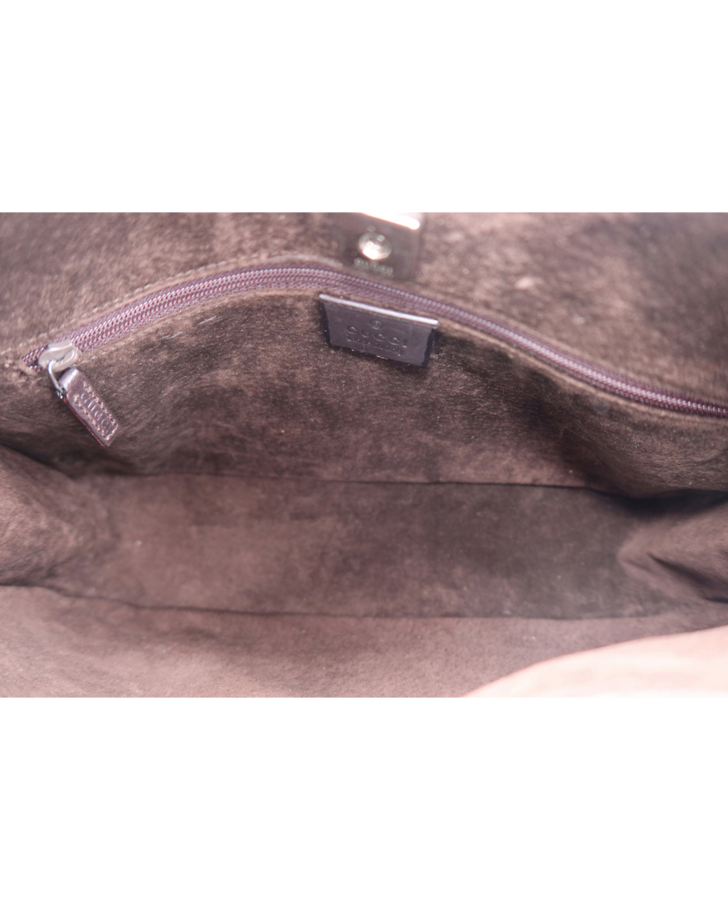 Gucci Dark Brown Leather Hobo Shoulder Bag