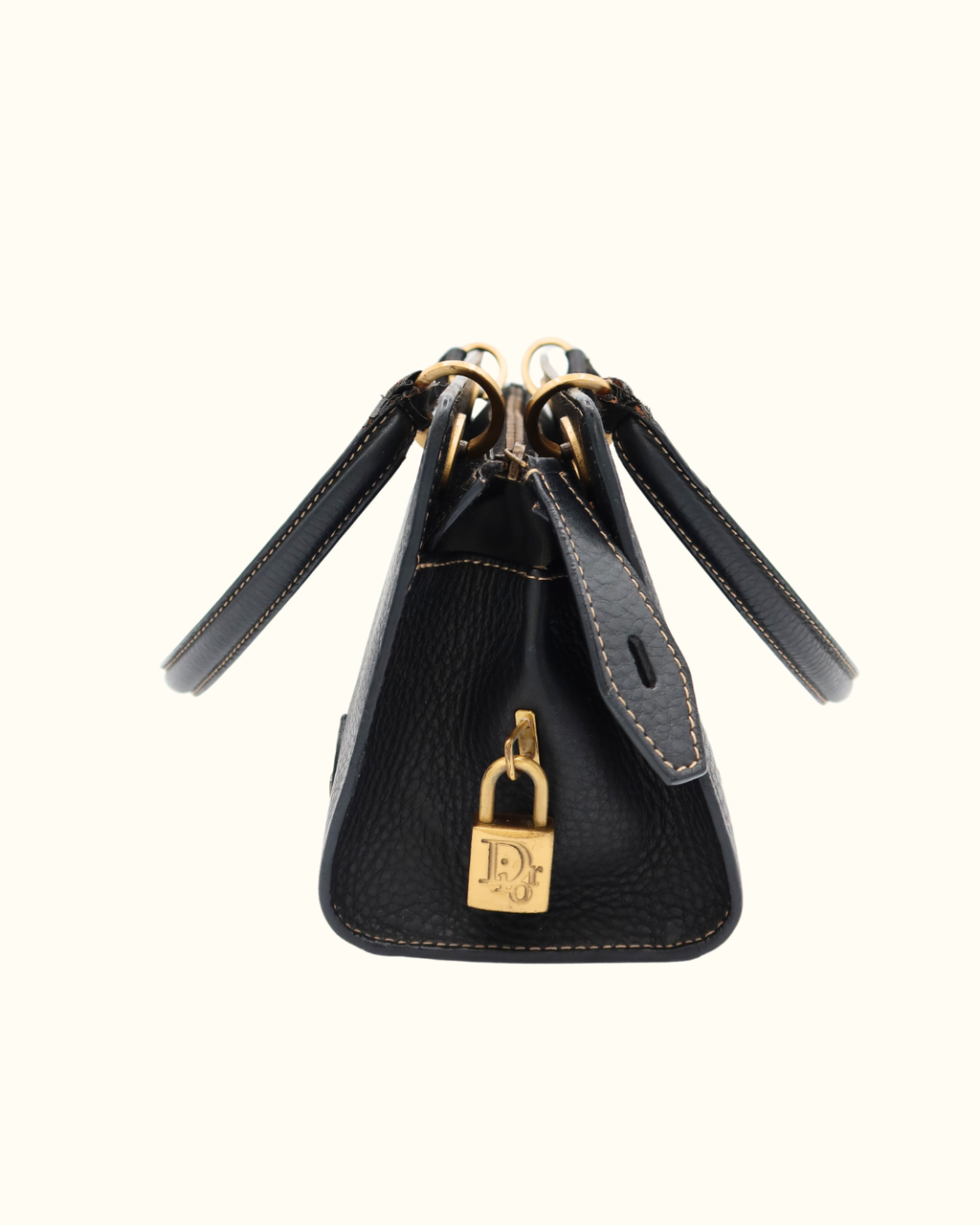 Lady Dior East West Shopping Leather Bag