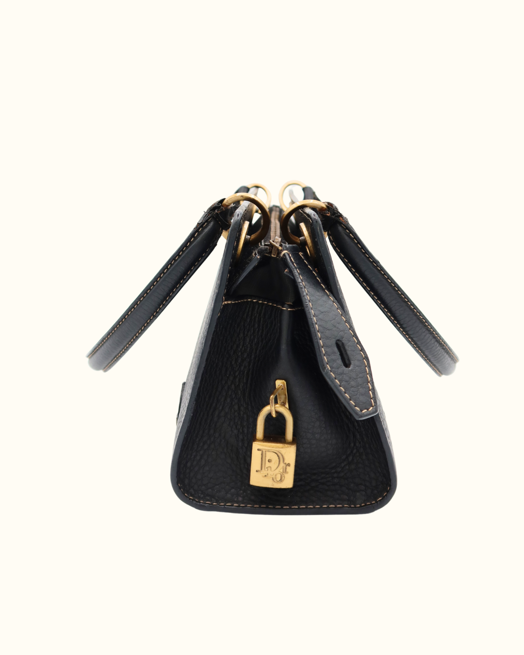 Lady Dior East West Shopping Leather Bag