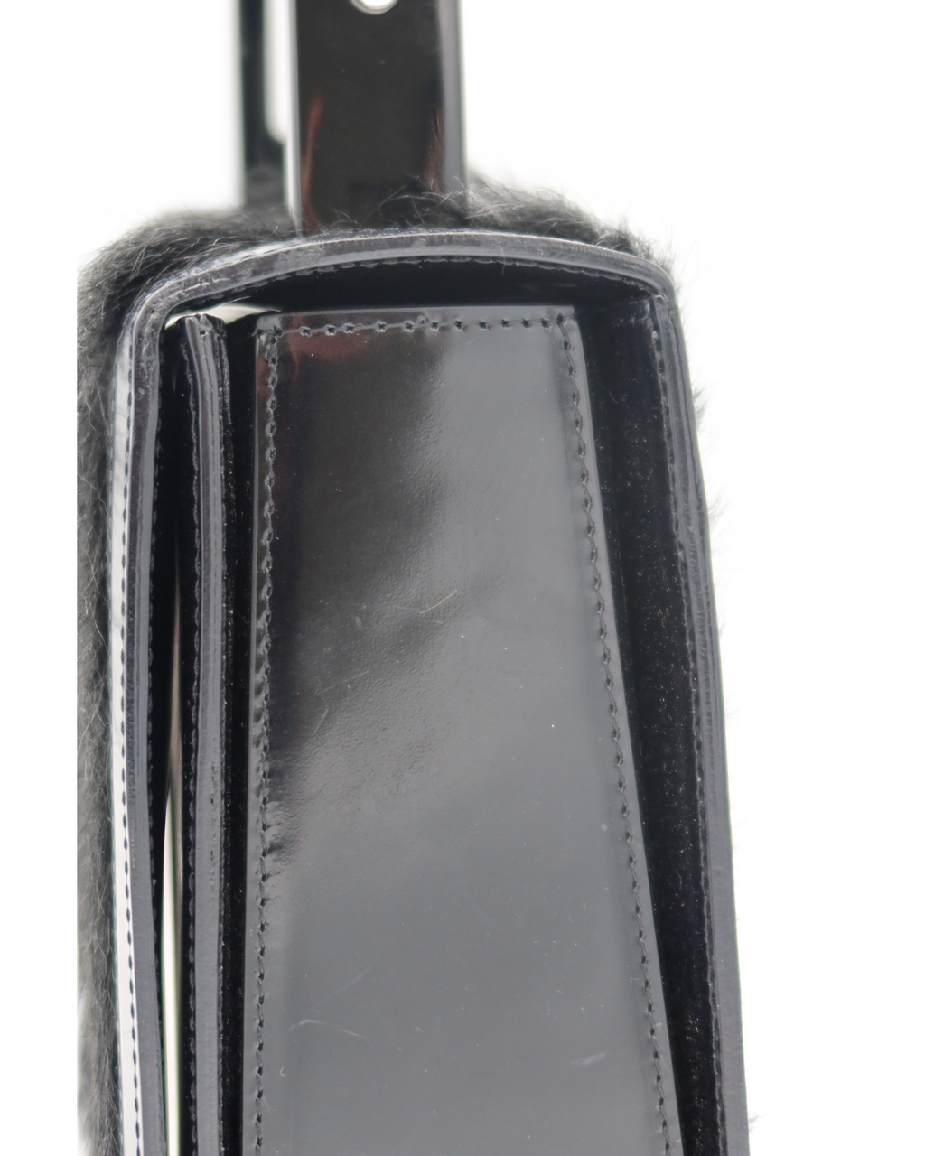 Celine Black Pony Hair Top Handle Bag 2000