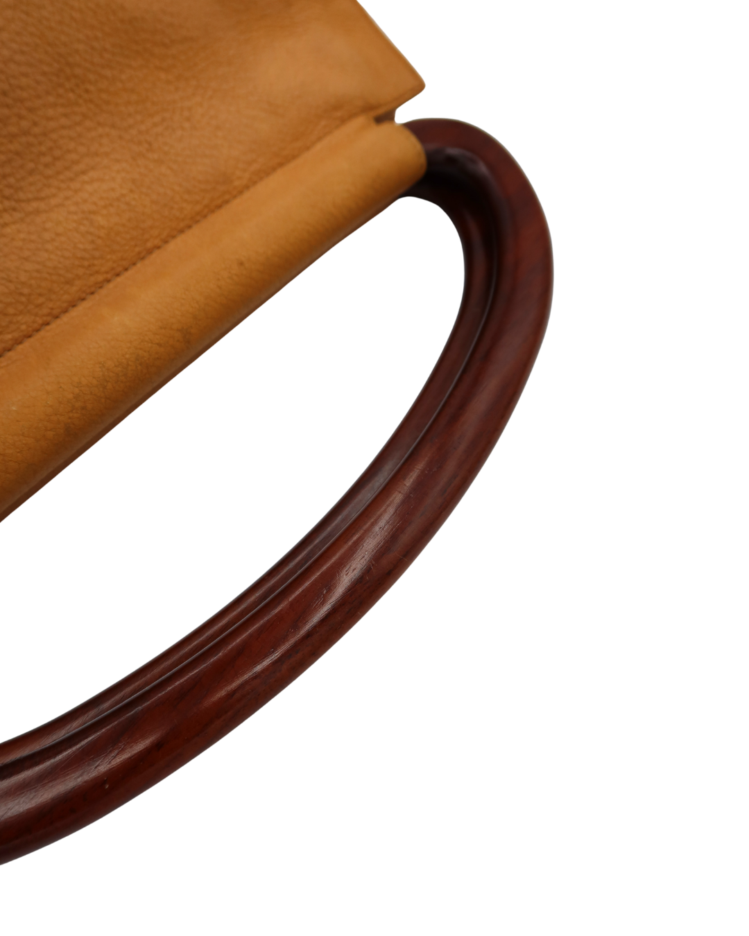 Chanel Vintage Yellow Leather Bag with Wood Handle 2003-2004
