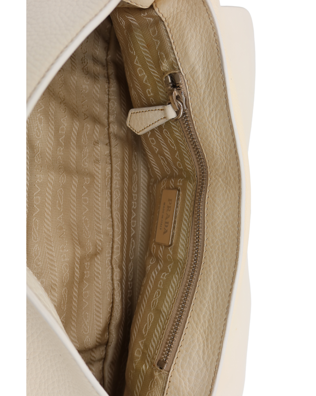 Prada Ivory White Leather Bag Limited Edition Shoulder Bag