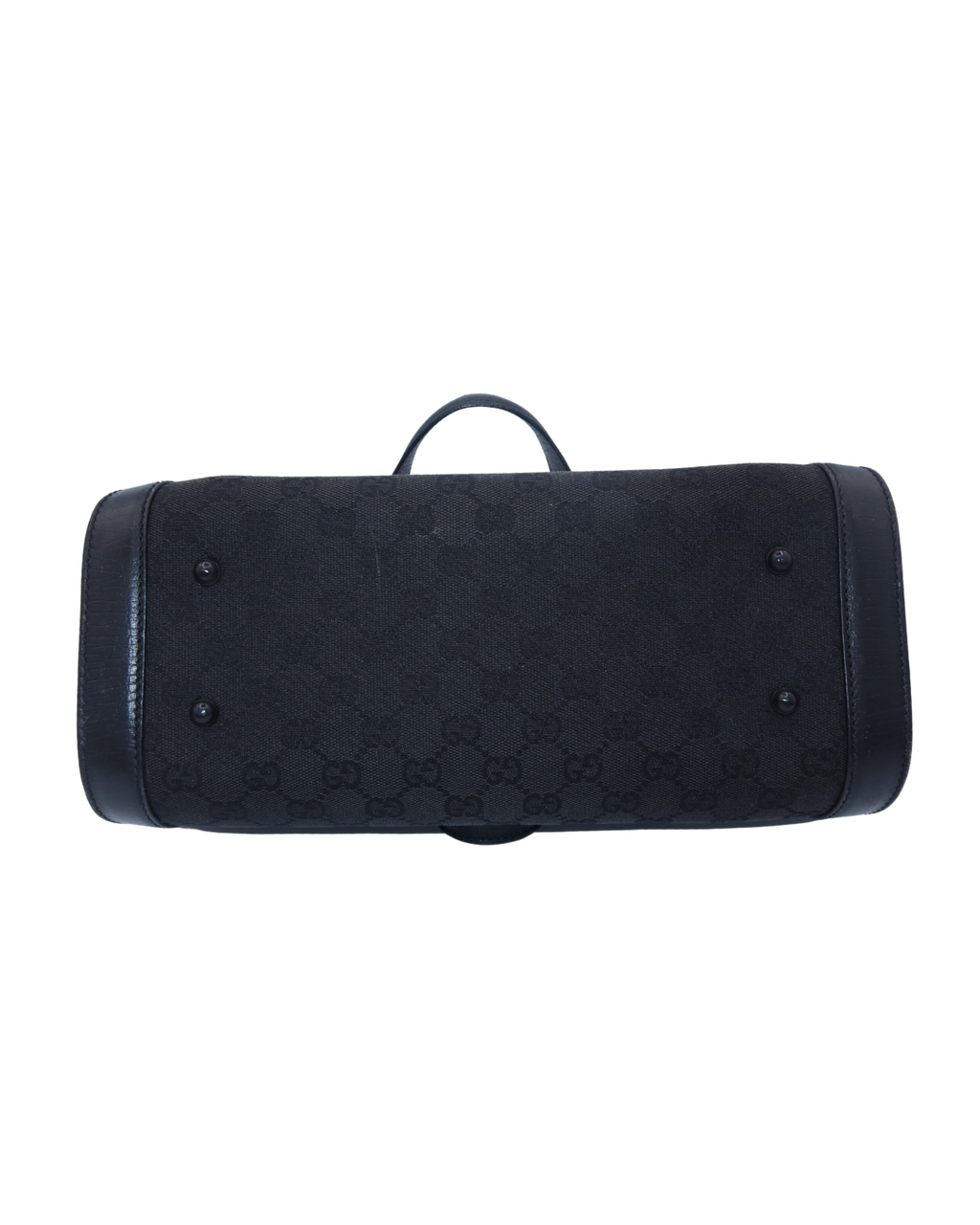 Gucci Black Medium Canvas Bullet Shoulder Bag