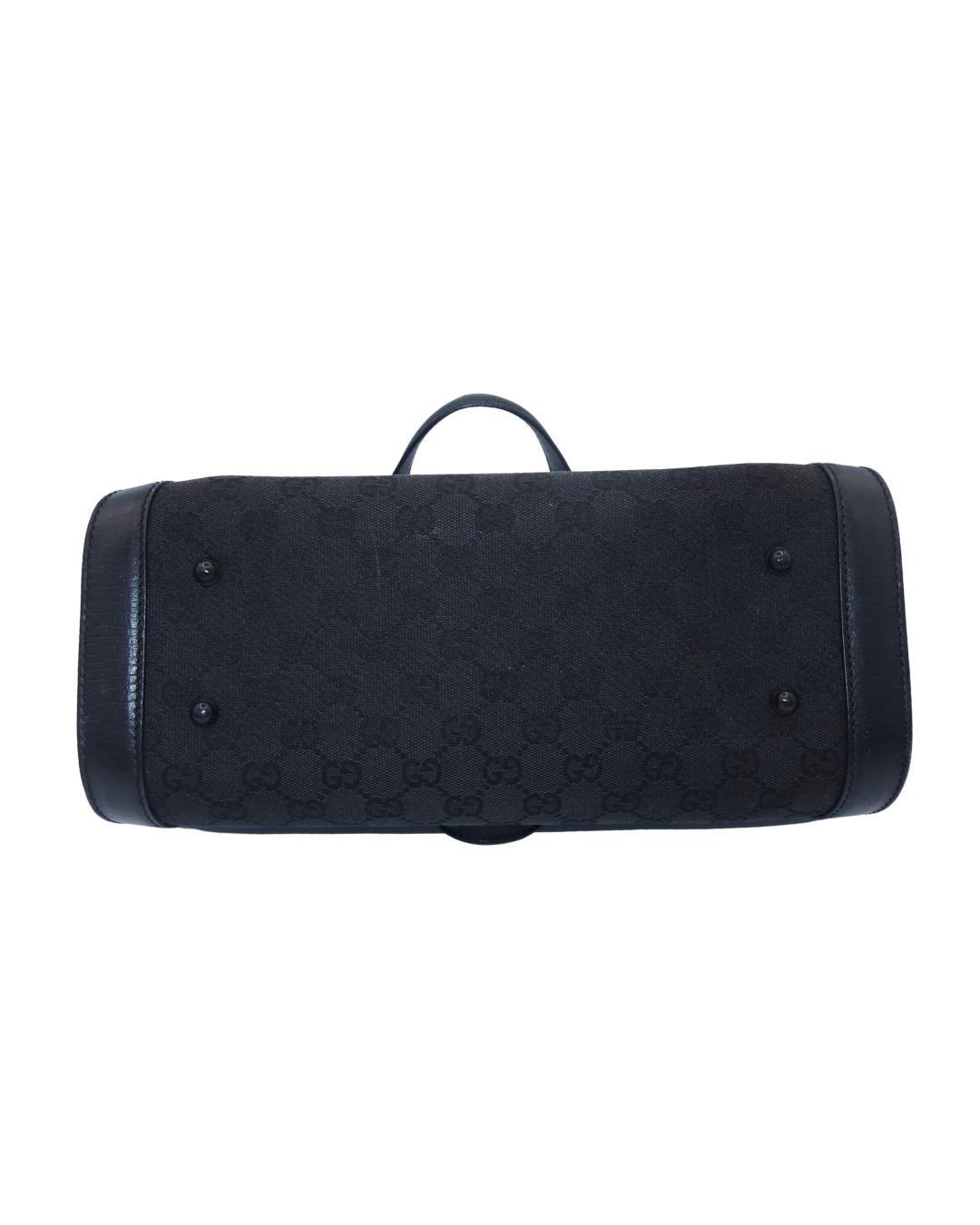 Gucci Black Medium Canvas Bullet Shoulder Bag