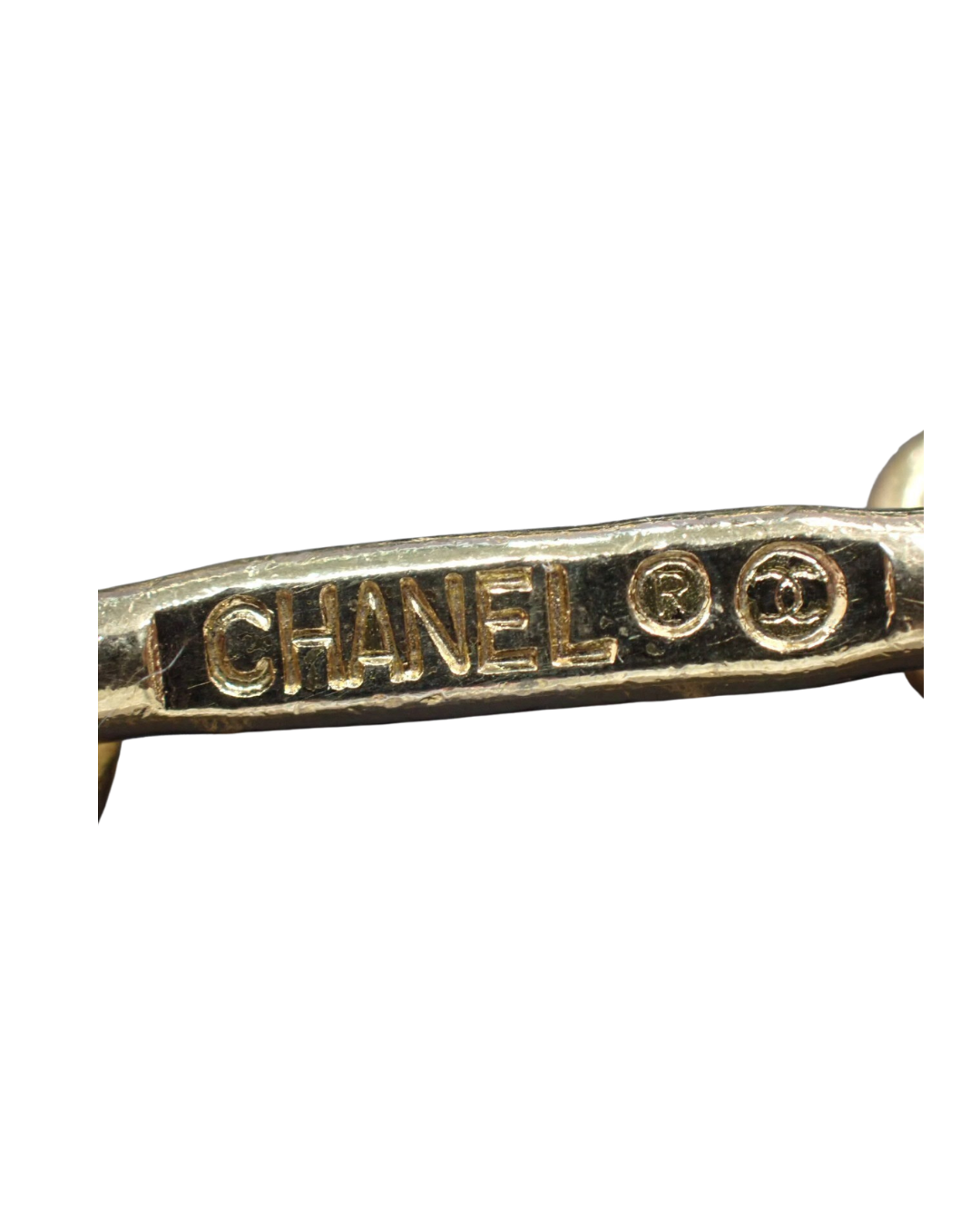 Chanel Black Chain Leather Belt 1982