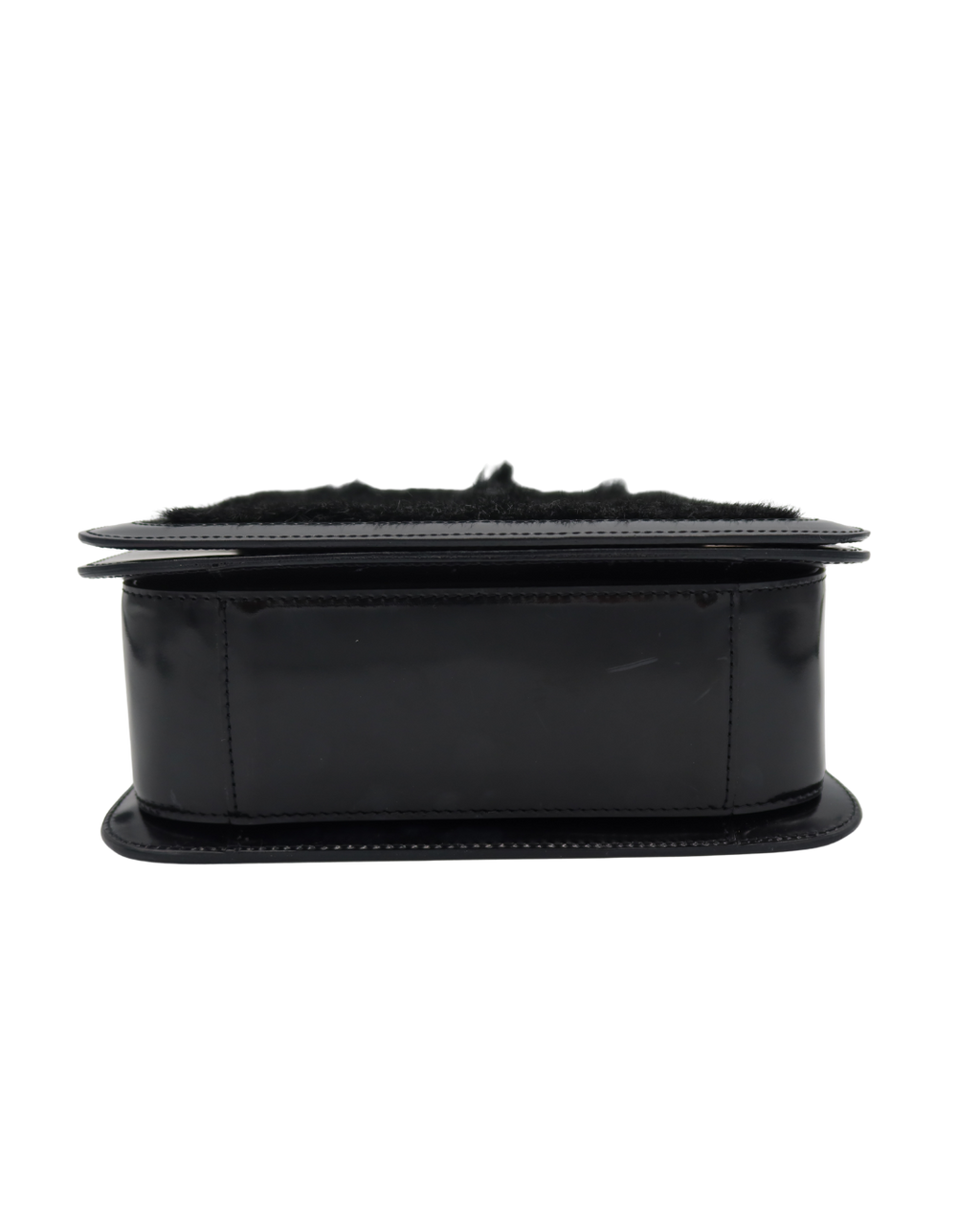Celine Black Pony Hair Top Handle Bag 2000