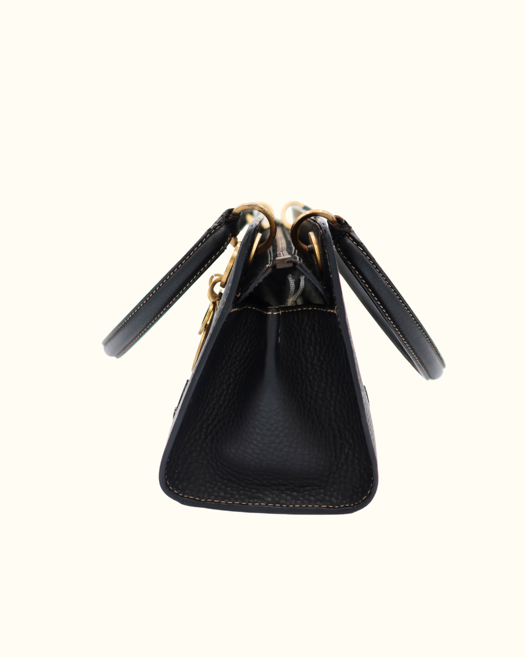 Lady Dior East West Shopping Leather Bag