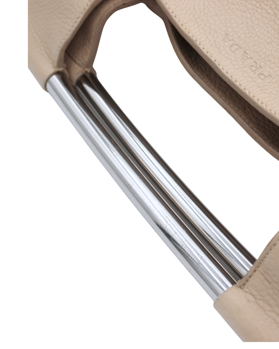 Prada Vintage Vitello Daino Bar Bag in Cream SS 2003