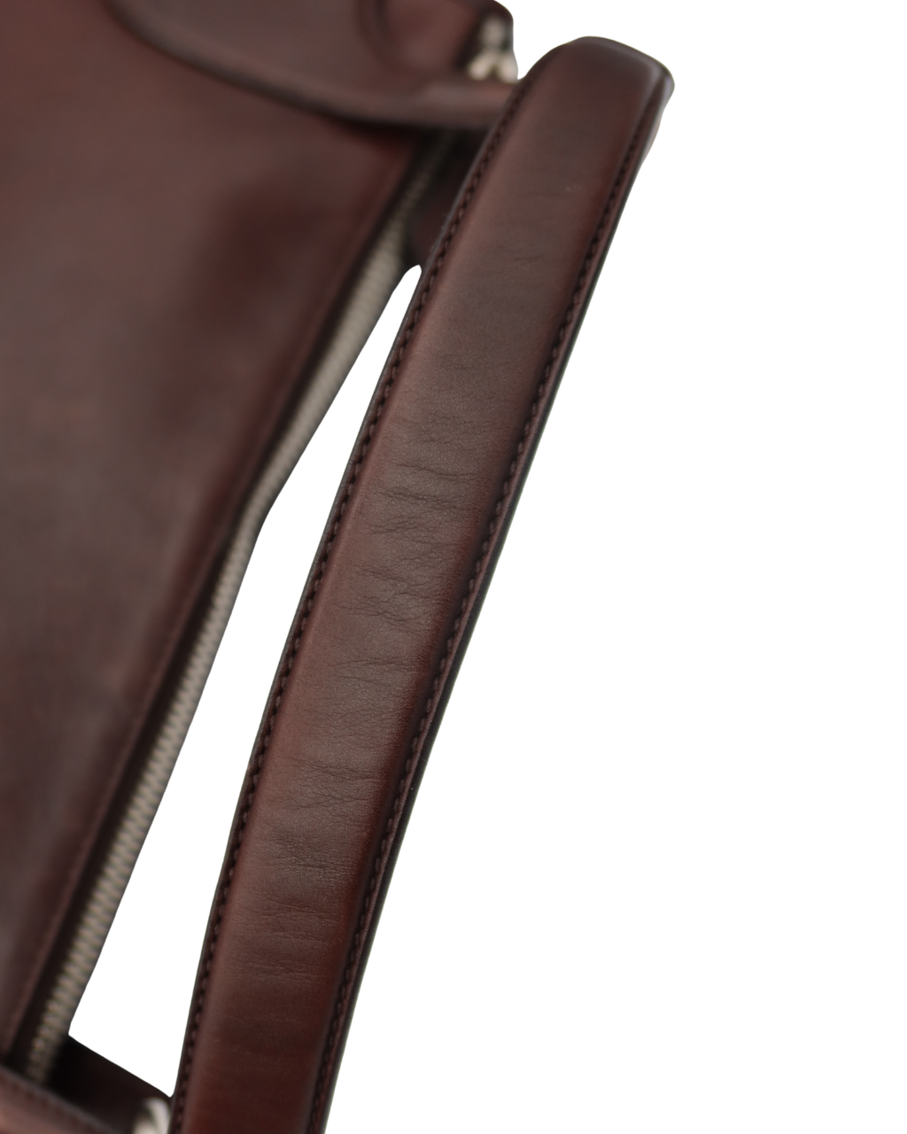Prada Brown Leather Shoulder Bag