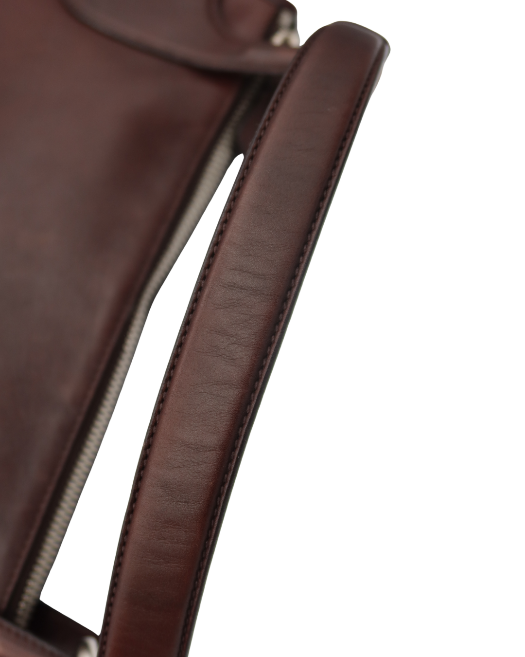Prada Brown Leather Shoulder Bag