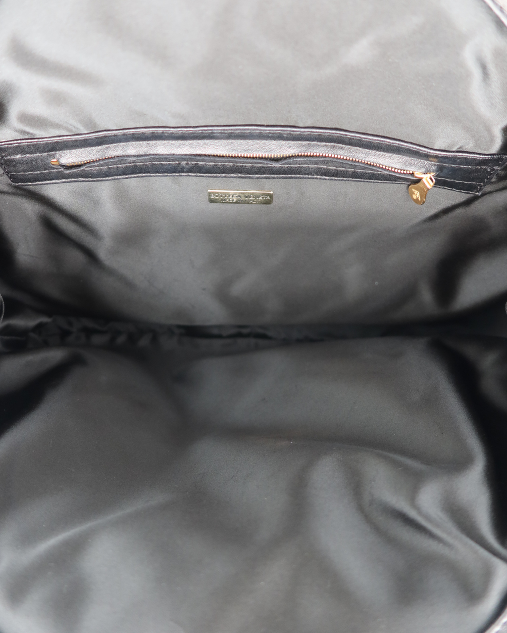 Bottega Veneta Vintage Black Intrecciato Leather Polka Dot Shoulder Bag