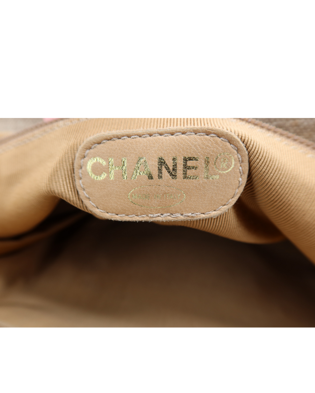 Chanel Vintage CC Canvas Linen Tortoise Handle Tote Bag 1996-1997